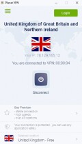 Screenshot of Planet VPN 1.4.05.01