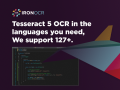 Tesseract 5 C# for OCR project benefits