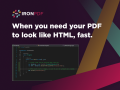 HTML to PDF conversion Library for Java.
