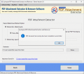 Screenshot of PDF Attachment extractor and Remover 2.0