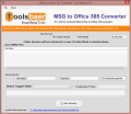 Screenshot of ToolsBaer MSG to Office 365 Importer 1.0