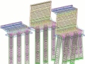 3D reinforcement of concrete drilled piles