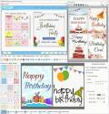 Birthday Card Designing tool adds funny text