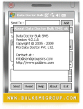 PDA text messaging software sends group sms