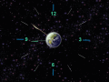 Screenshot of 7art Earth Clock ScreenSaver 1.1