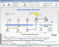 Monitor hosts on visual network map