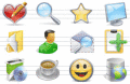 A collection of Windows Vista fashioned icons