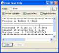 Tool for clearing Read-Only file attributes.