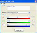 Screenshot of MSN Font Color Editor 2.0