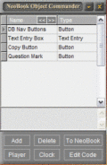 Screenshot of NeoBook Object Commander 2.0