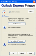 Control access to Outlook Express email base