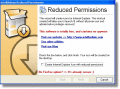 Screenshot of Reduced Permissions 2.0