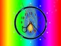 Screenshot of Rainbow Clock ScreenSaver 2.5