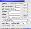 Screenshot of GetPDF Page Numberer 2.05