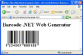 Screenshot of BarCode ASP.NET Web Control 1.5 1.6