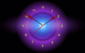 Screenshot of Radiant Clock ScreenSaver 2.5