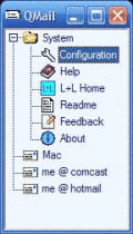 Screenshot of QuickMail 1.0