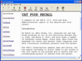 Life saving info. on the cat food recall.