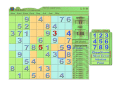 Play Sudoku with different squares. 28 in 1.
