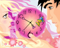 Screenshot of Romance Clock ScreenSaver 2.3