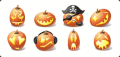 Vista Style Halloween Pumpkin Emoticons