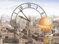 Screenshot of Town Clock screensaver 2.4