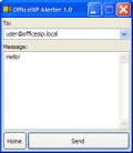 Screenshot of OfficeSIP Alerter 1.0