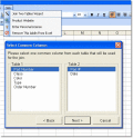 Combine two tables in MS Excel.