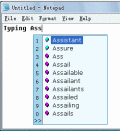 Typing Assistant is a typing aid program.