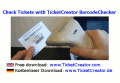 Software to check tickets with barcodes