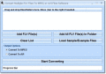 Create multiple MPEG or AVI files from FLV.