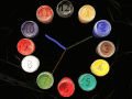 Screenshot of Paintbrush Clock screensaver 2.4