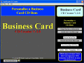 Create you personal Business Card CD or DVD .