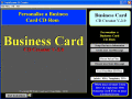 Screenshot of Business Card CD, DVD Creator 3.0