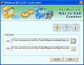 Create exe setup using msi format installer