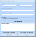 Screenshot of Lottery Number Generator Software 7.0