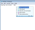Display possible word list as you type.