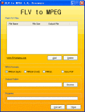 Freeware to convert Flash (.flv)  to MPEG