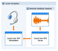 Share sound input devices remotely