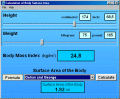 Calculate the Surface Area of the Body, BMI.