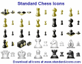 Professionally crafted chess icons