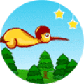 Help the kiwi birds fly with a seesaw.