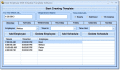 Create templates for employee shift schedules.