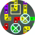 Destroy magnets by linking 3 together.