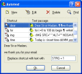 Screenshot of RapidKey Autotext 1.6