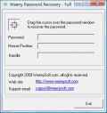 Screenshot of Weeny Password Recovery 2.0