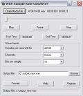 Resample or change WAV file format.