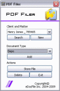 Screenshot of PDF Filer III V 1.0
