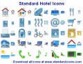 Colorful icons for your hotel application