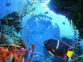 Screenshot of Coral Clock 3D Screensaver 1.1